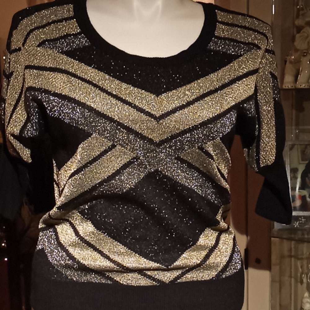 Beautiful black and gold sweater